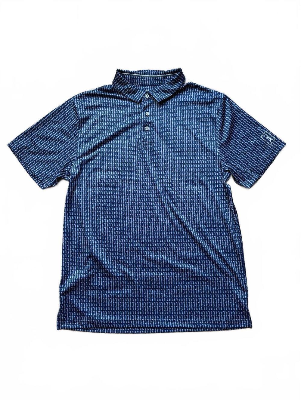 Vintage PGA Tour Pro Series Polo Short Sleeve Geometric Size L